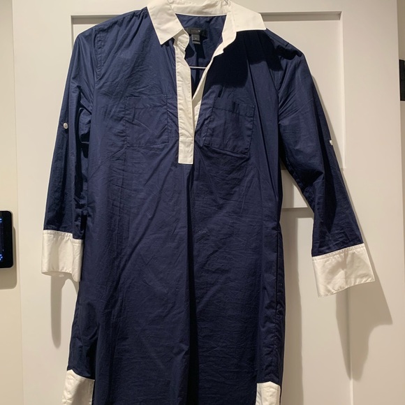 J. Crew Dresses & Skirts - J Crew navy and white dress